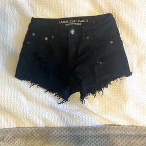 Black Hi-Rise Festival American Eagle Shorts